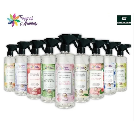 Spray Odorizador De Tecido 500ml Tropical Aromas - Escolha Seu Aroma Preferido