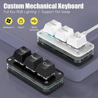 Teclado Macro Macropad Mecânico Programado - 3 teclas