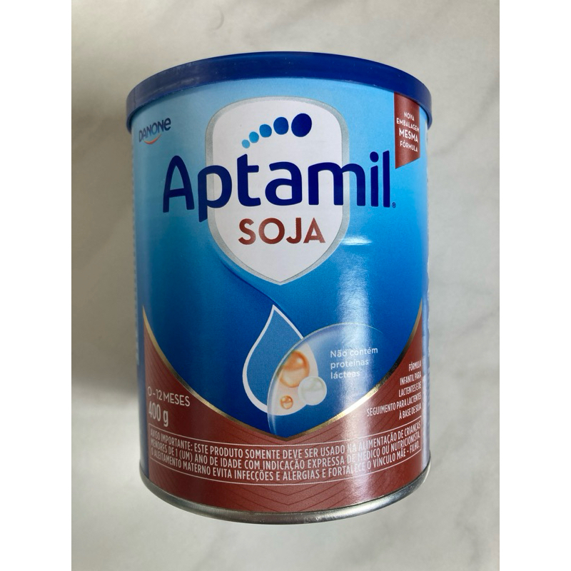 Fórmula de leite Aptamil Soja 400g 0 a 12 meses Danone | Shopee Brasil