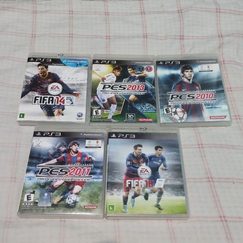 Lote 5 jogos futebol PS3 | Shopee Brasil