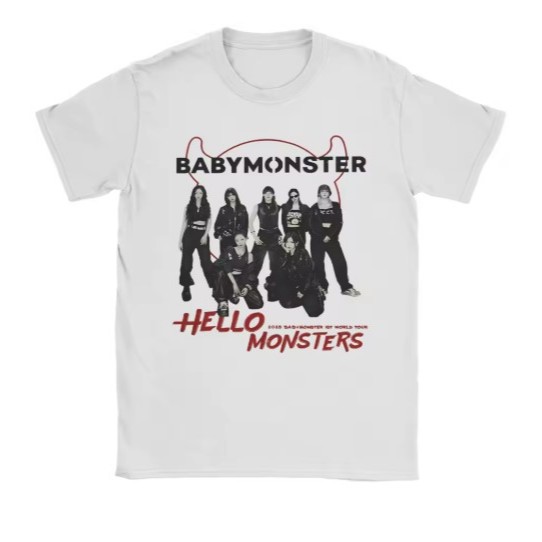 Camiseta Camisa Blusa Algodão Unissex T-Shirt BABYMONSTER – Arte