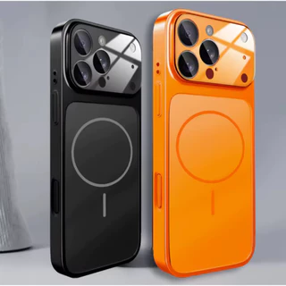 Capa capinha case transforma iPhone 17 pro max Laranja para 16 15 14 13 Pro Max Camera Magnetica Muda Designe 2026