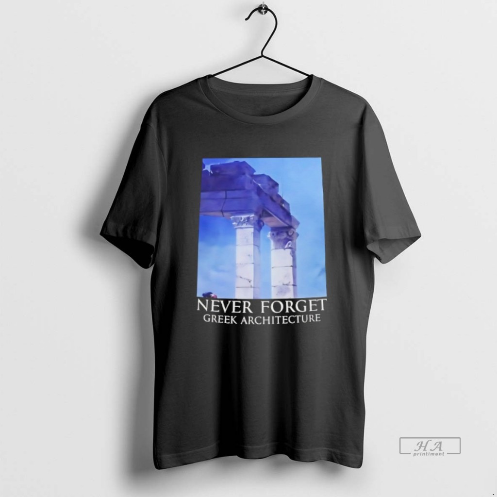 Camiseta Never Forget Greek Architecture 11 setembro 9/11 meme torres gêmeas