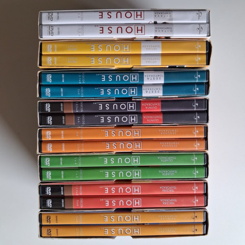 Box DVD original da série Dr “House M.D, coleção completa com as 8