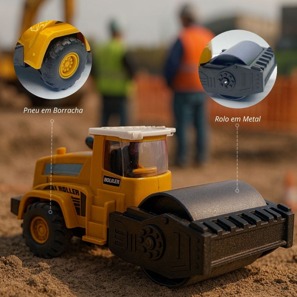 Mini Rolo Compressor GLW escala 1:70 com Ficção | Shopee Brasil