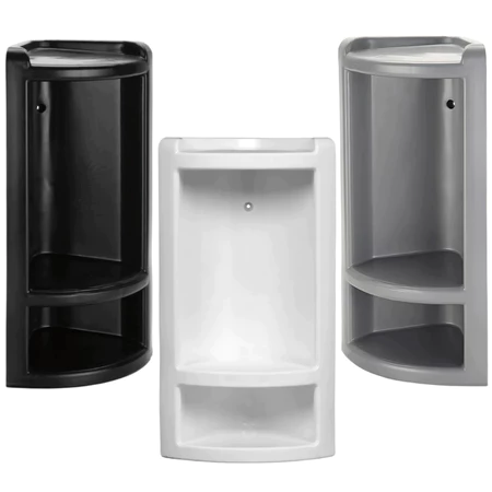 Cantoneira Grande para Banheiro - Branco, Preto e Cinza