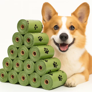 Kit Rolinhos Biodegradavel Cata Caca Saquinhos Refil de Lixo Para Coco Pet Gato Cachorro Higiênico Sacolas Prático