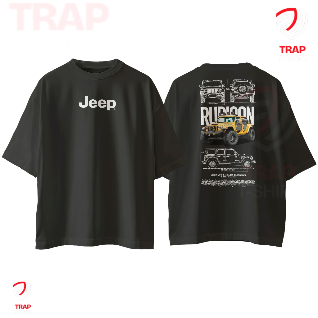 Camiseta Algodão Jeep Wrangler Rubicon - Básica Premium ou Oversized ...