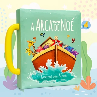 Livro Infantil Bíblico A arca de Noé | Colecionável Com Alça para Crianças Capa Dura Premium em Oferta na Shopee