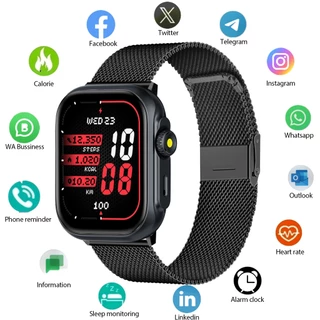 TASSOS Relogio Smartwatch 1,85'' chamada Bluetooth,GPS ,à prova de água 5ATM com Alexa assistente