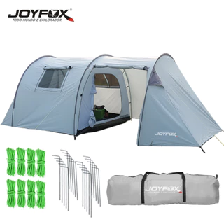 Barraca de Camping Acampamento 5/8 Pessoas Barraca Túnel Impermeável JOYFOX 430*230*145cm