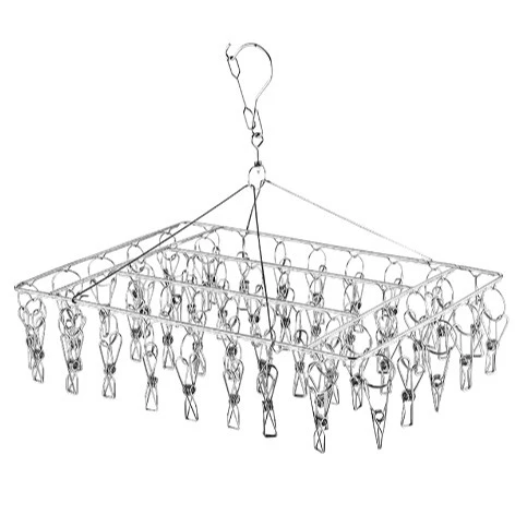 Varal 60/40 Clips Inox Prendedores Roupa Bebe Calcinha Cueca Dobrável Inox