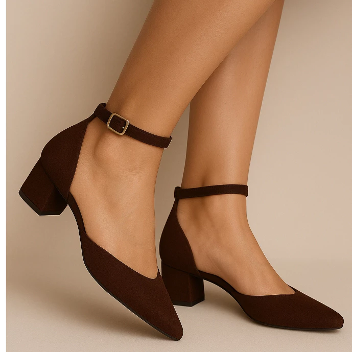 Scarpin Feminino Salto Baixo Confort Para Uso Casual