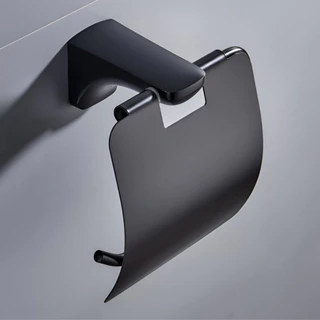 Suporte de Parede para Papel Higiênico Inox Moderno – Dourado, Prata e Preto