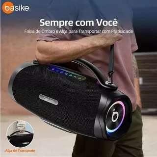 Basike Caixa de Som Boombox 300W IP6 Bluetooth TWS 9h Bateria de duração ultralonga Origin Ba-RAD181 em Oferta na Shopee