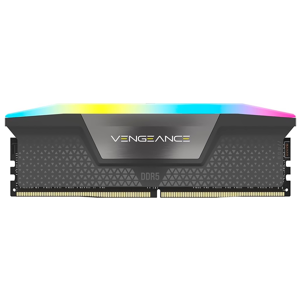 Memória RAM Corsair Vengeance DDR5 16GB 6000MHz RGB - Preto (CMH16GX5M1E6000Z36)