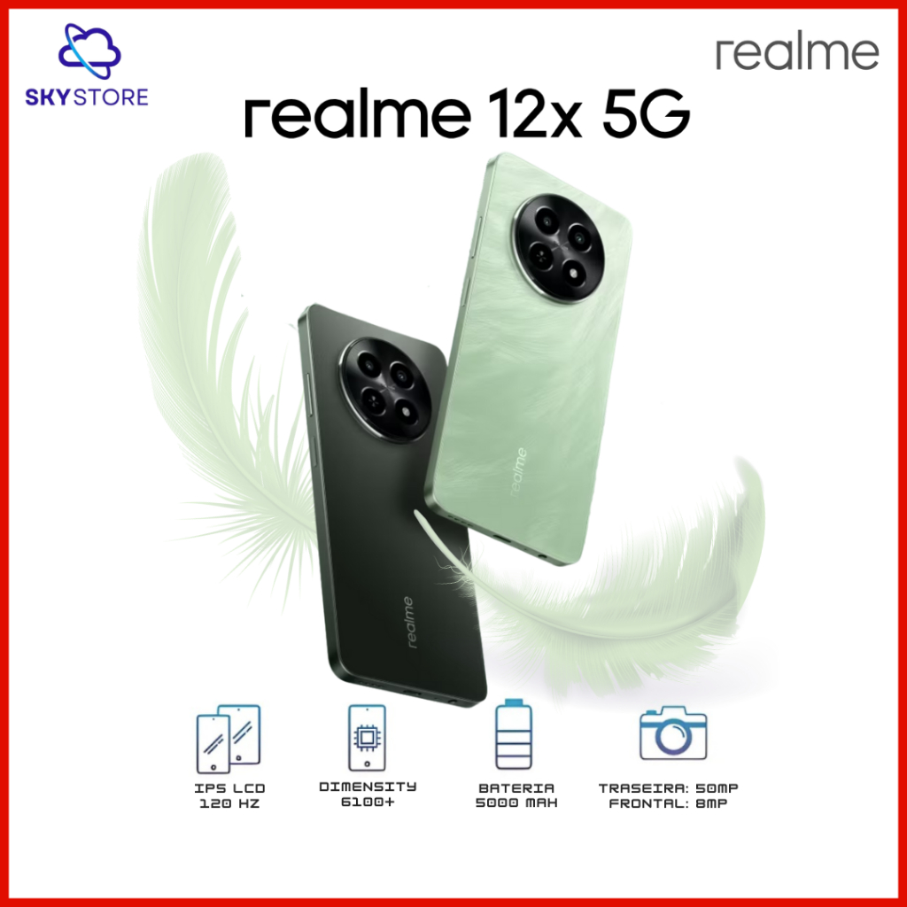 Celular Smartphone Realme 12x 5G (Versão Global) (NOVO/LACRADO