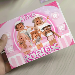 50 Kit Livrinhos de Colorir Personalizado Roblox Menina- Lembrancinha Festa - FAZEMOS TODOS OS TEMAS
