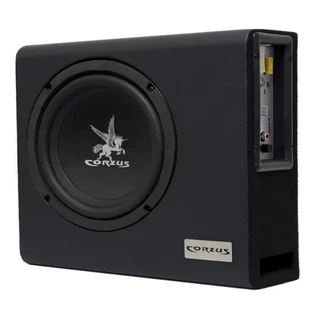 Caixa Amplificada Automotiva Mini Slim Subwoofer Grave Forte Som Carro Compacto Corzus Cxms 200W 8" em Oferta na Shopee