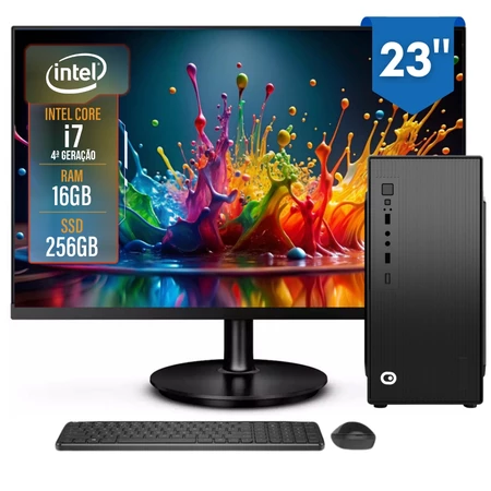 Computador Completo 2Eletro Top Intel Core i7 16GB RAM 256GB Bivolt 23 Full HD CD2E 0134TO