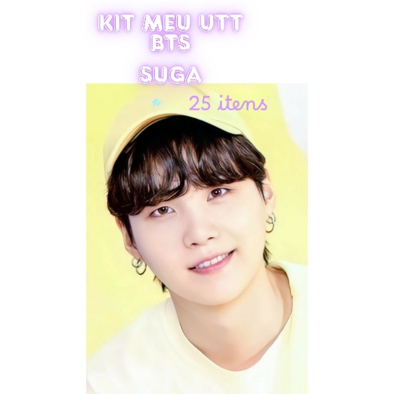 ユンギ　うちわ　セット KIT FÃ MEU UTT - BIAS SUGA / MIN YOONGI bts 25 itens+ brinde