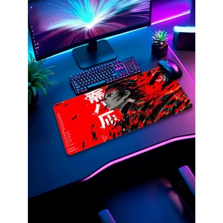 Mouse Pad Gamer Com Costura nas Bordas e Sublimado Tema Anime
