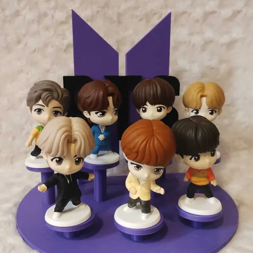 Prateleira BTS TINY TAN para Bonecos Estante Expositor Army Fãs