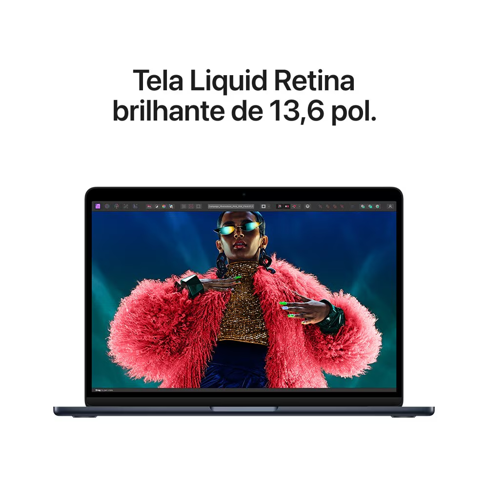 MacBook Air M3 13.6” 16GB RAM / 256GB SSD Novo Lacrado NF + 1 Ano