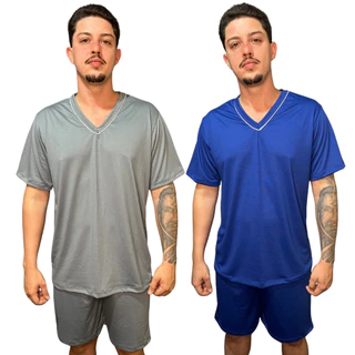 Pijama Masculino Conforto Premium Malha Leve em Oferta na Shopee