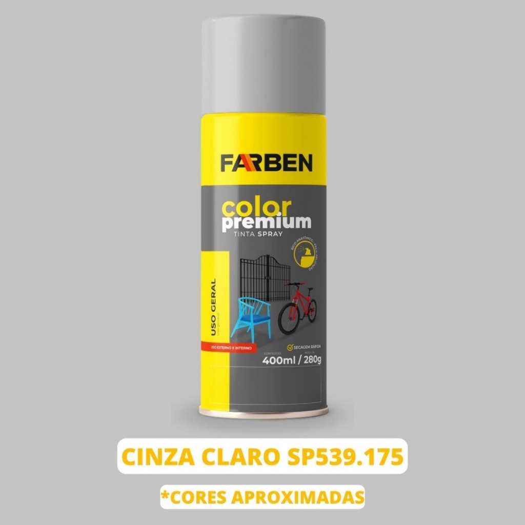 FARBEN Spray Cinza Claro 400ML