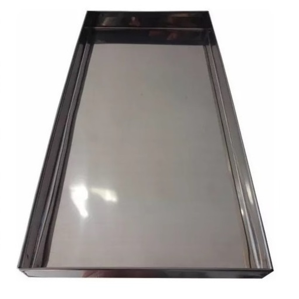 Bandeja Em Inox P/ Estufa De Salgados 15x40x02cm