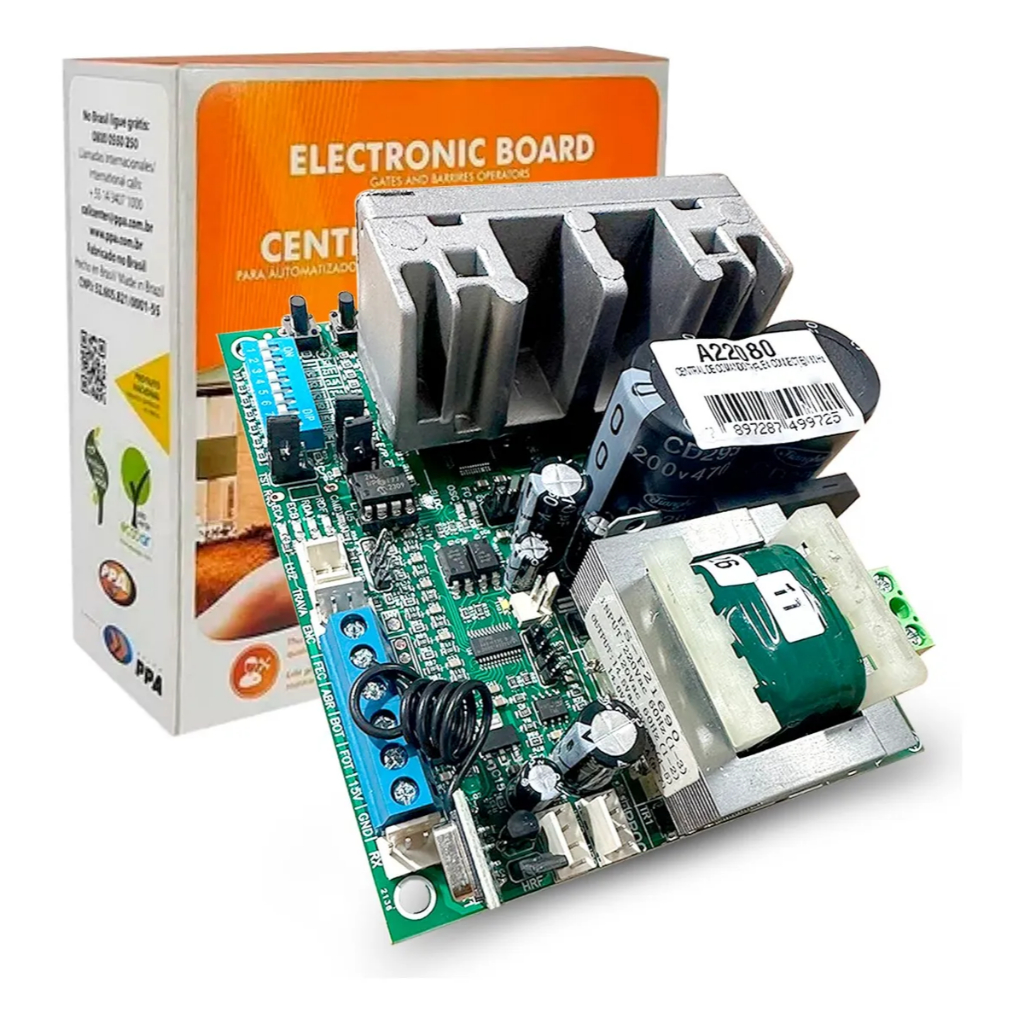 Central Placa Motor Portão Jet Flex Triflex Connect Ppa