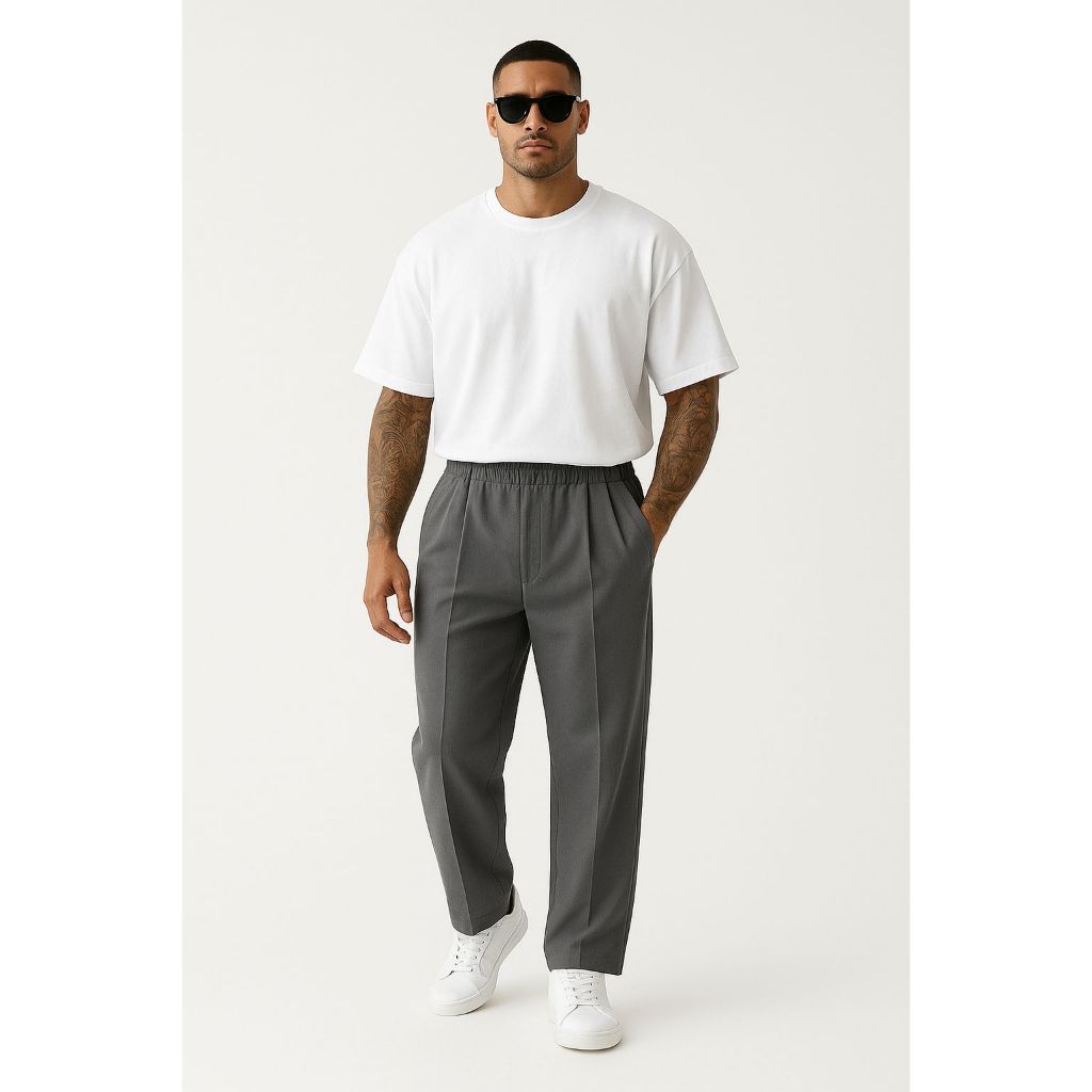 Calça Masculina Alfaiataria Oversized Pregas Frontais Old Money – Social Premium