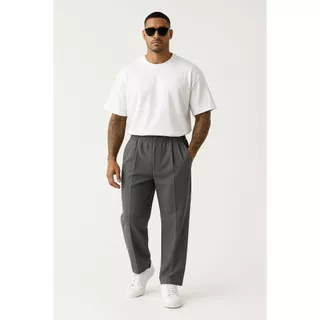 Calça Masculina Alfaiataria Oversized Pregas Frontais Old Money – Social Premium