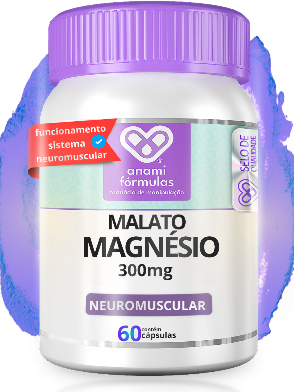 Malato de Magnésio 300mg c/60 Cápsulas | Shopee Brasil