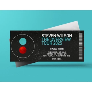 Ingresso Holográfico Personalizado Steven Wilson - The Overview Tour 2025