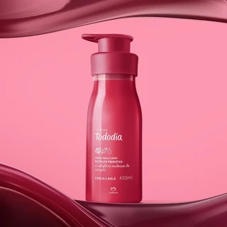 Creme Hidratante Natura Tododia 400ml Cereja E Avelã Corporal