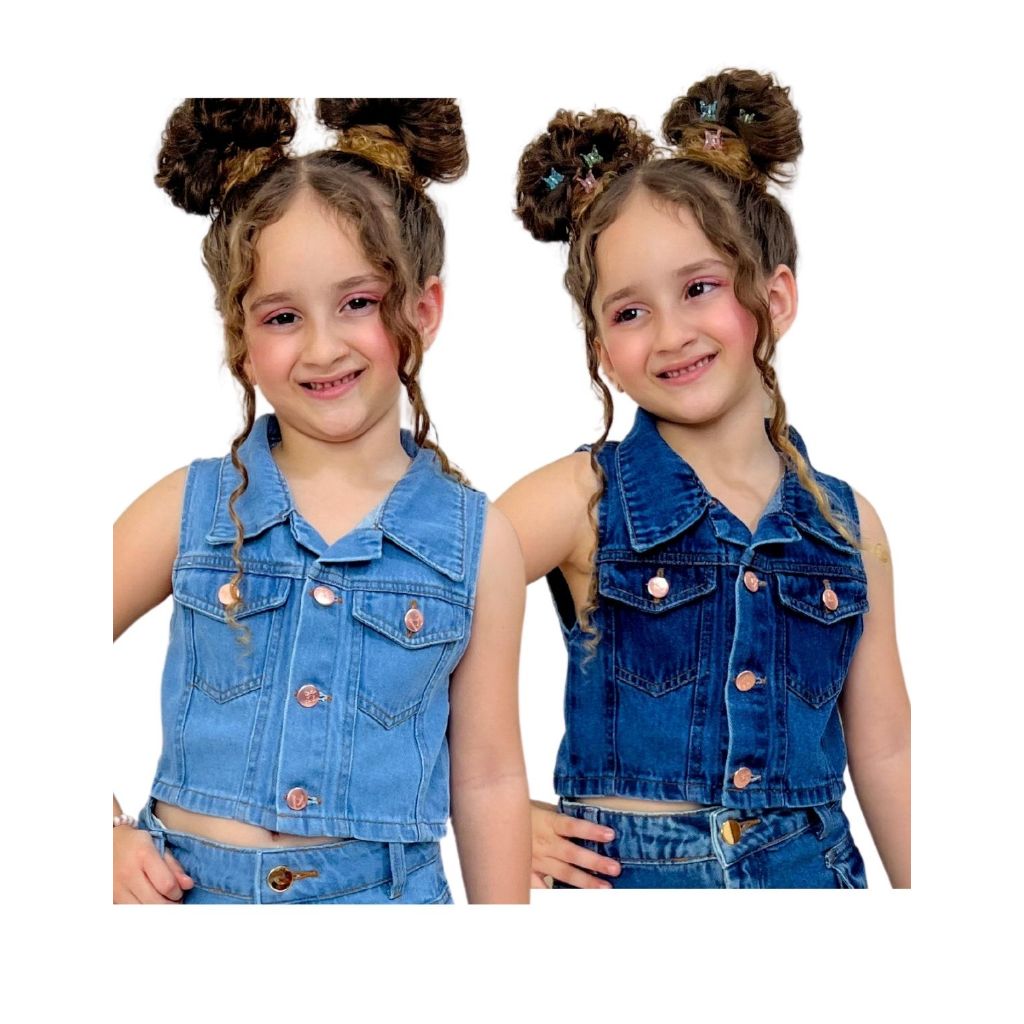 Colete Jeans Infantil em Oferta Shopee 2025