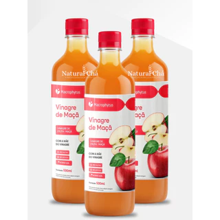 Vinagre de Maçã Orgânico 530ml Alta Qualidade e Pureza Natural