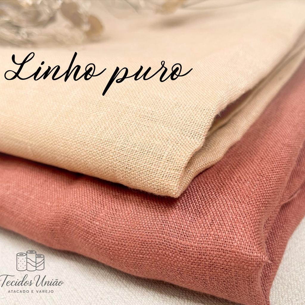 Linho puro 100% linho ( 1 Mt x 1,5 Larg ). | Shopee Brasil