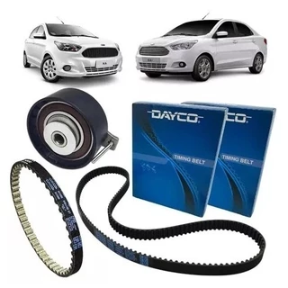 Kit Correia Dentada + Correia Bomba Óleo + Tensor Original Ka 1.0 12v 3cc 2014 a 2021