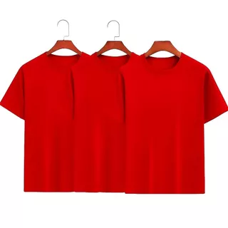 Kit 3 Camiseta Basíca Cores Iguais T-Shirt Feminina 100% Algodão Lisa Promoção Gola Redonda - Promoção Frete Grátis