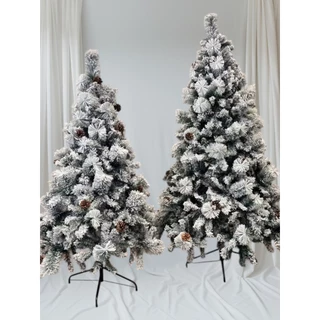 Árvore de Natal Luxo Pinheiro c/ Neve Nevada e Pinha  1,80m 694 Galhos Aw218/ 1,50m 412 Galhos Aw215/  1,20m 214 Galhos