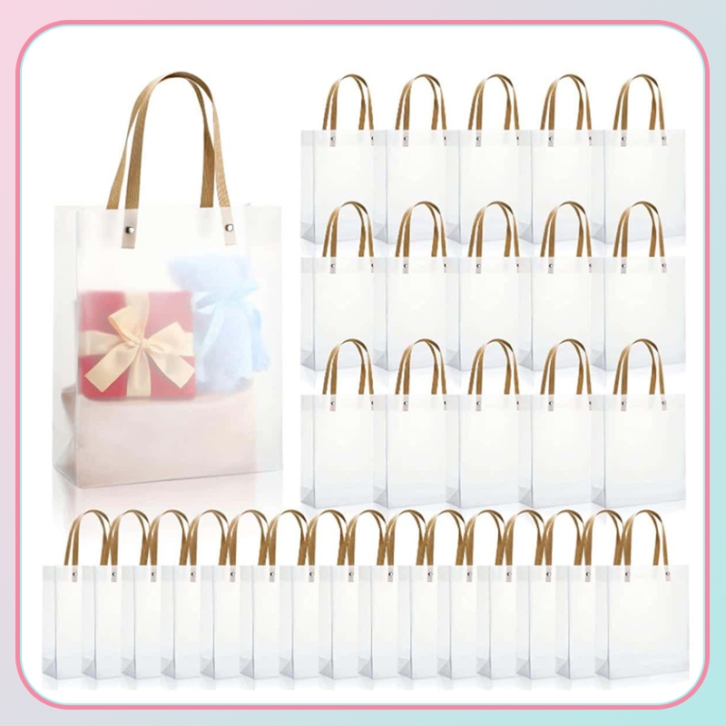 Sacolas de Plástico Transparente Fosco para presentes decoração ...