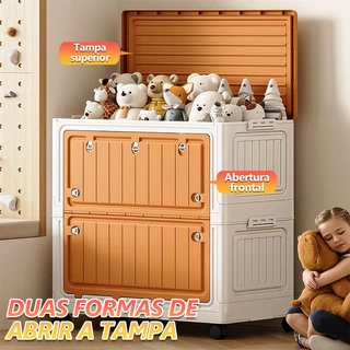 Armário Organizador Dobrável Multiuso 60 cm,Empilhável Modulável e Dobrável para Casa Escritório