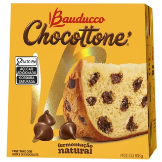 🍫 Chocottone Bauducco 908g Original Gotas de Chocolate | Panettone Natal Premium | Envio Imediato 🎄