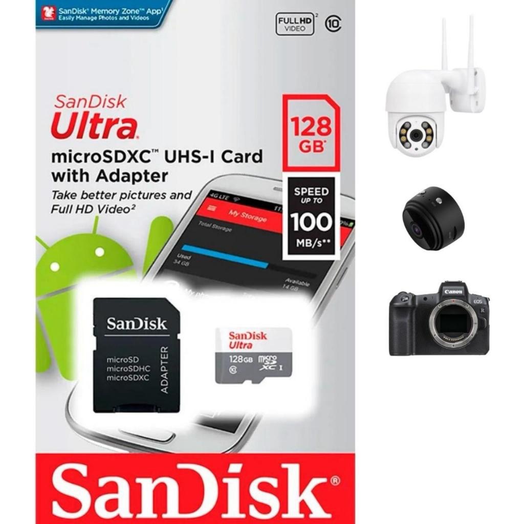 KIT Cartão Micro Memória Sandisk 32GB 64GB 128GB 256GB Classe10-Promoção