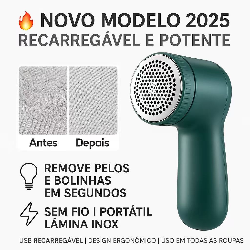 Papa Bolinha Elétrico Aparador Removedor de Pelos Fiapos Roupas Portátil Recarregável Sem Fio