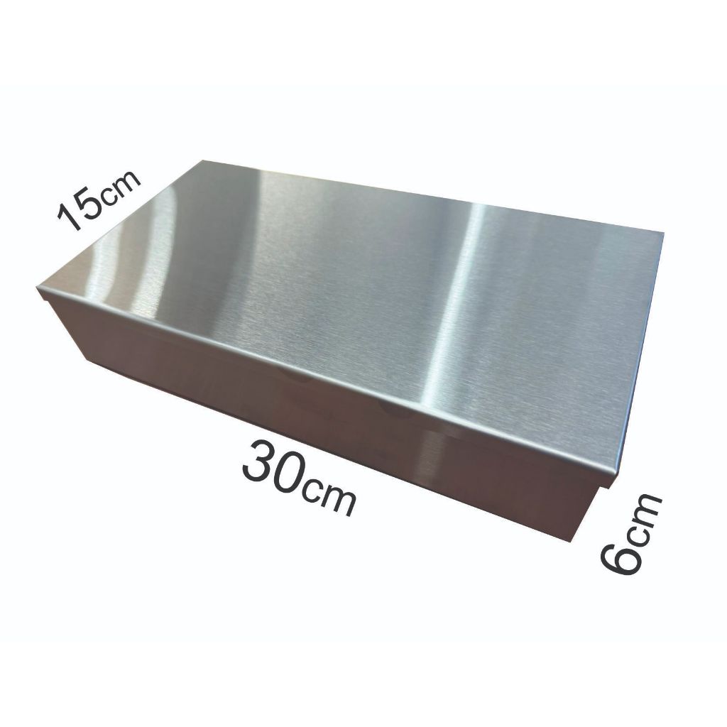 Box Caixa caixinha em Inox Escovado 30x15x6cm | Shopee Brasil