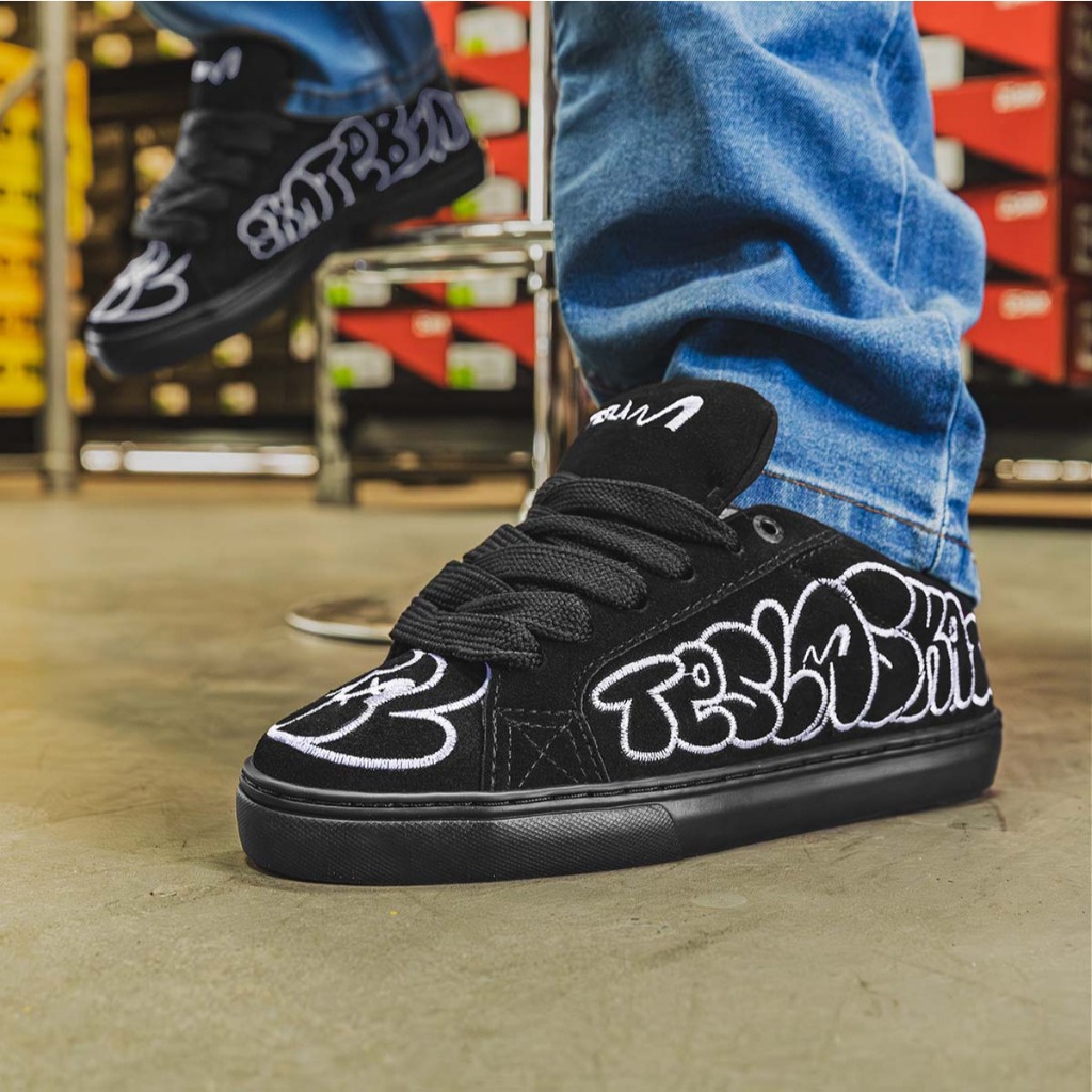 Tênis Tesla Skate Hertz Black Art Original Masculino/Feminino | Preto